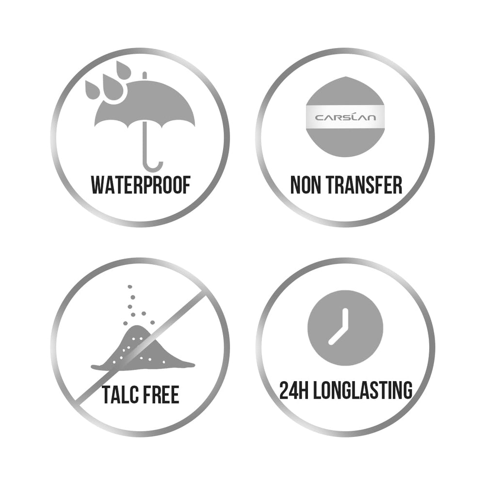 CARSLAN talc-free formula suitable for all skin types