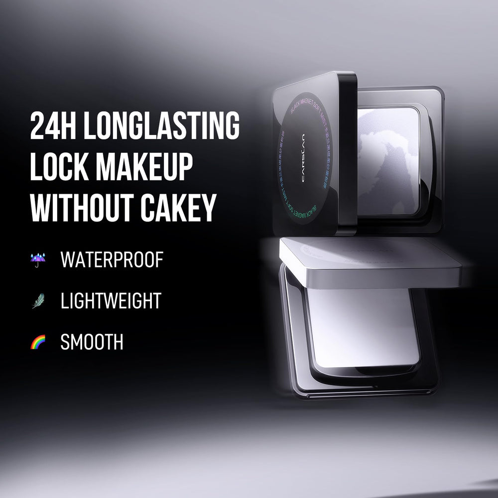 CARSLAN translucent matte finish blurs pores for a soft, natural look.