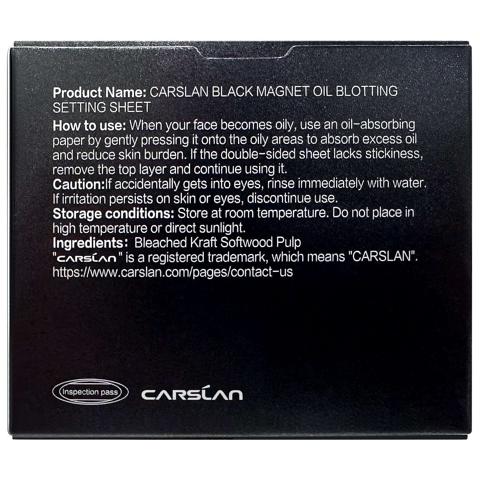 CARSLAN travel-friendly blotting kit fits in bag or pocket