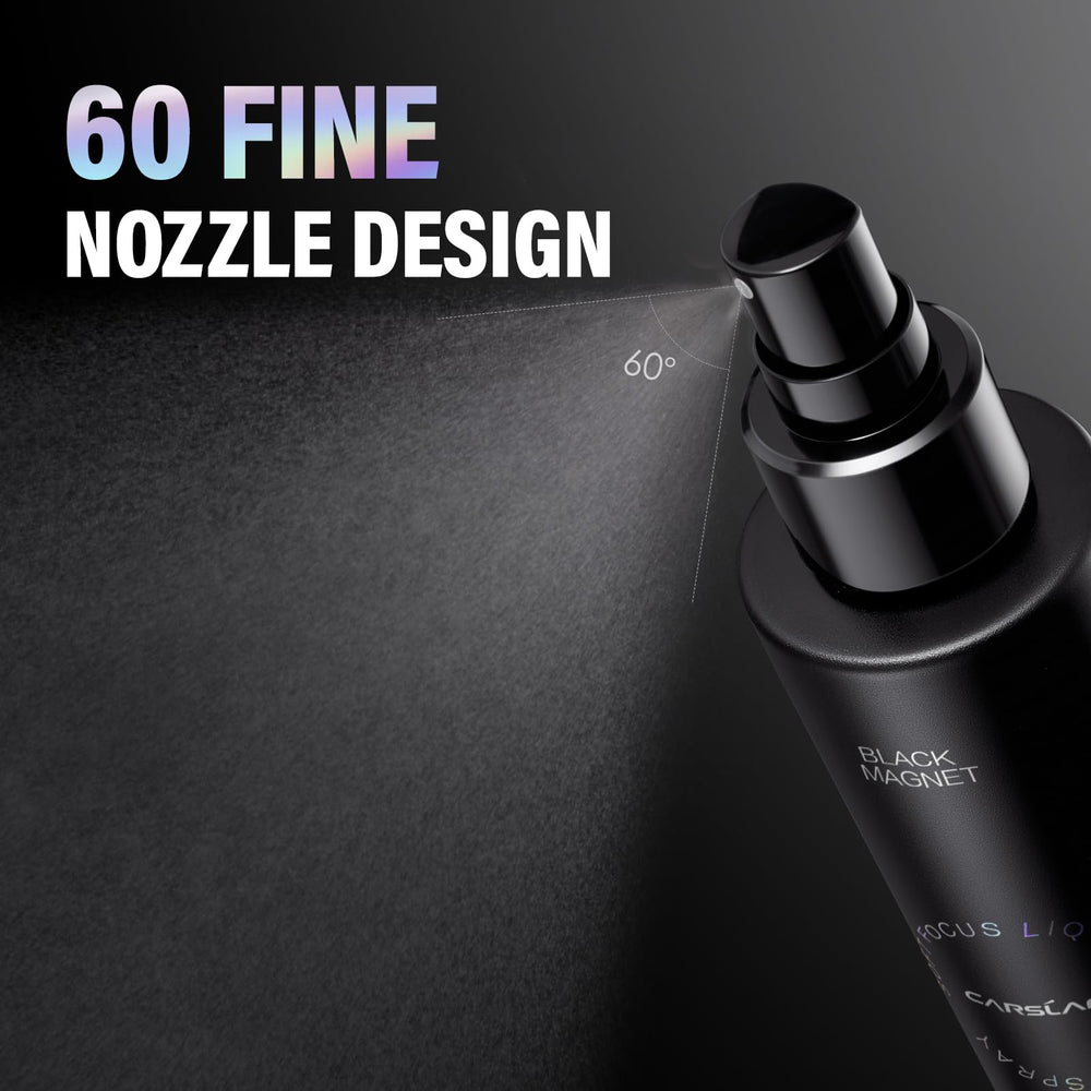 CARSLAN Ultra-fine mist fixing spray delivers a seamless, non-sticky seal.