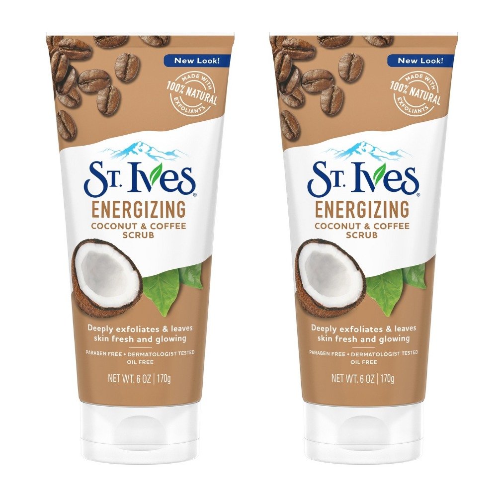 Carter's St Ives Energizing Scrub coconut aroma for a refreshing morning shower.
