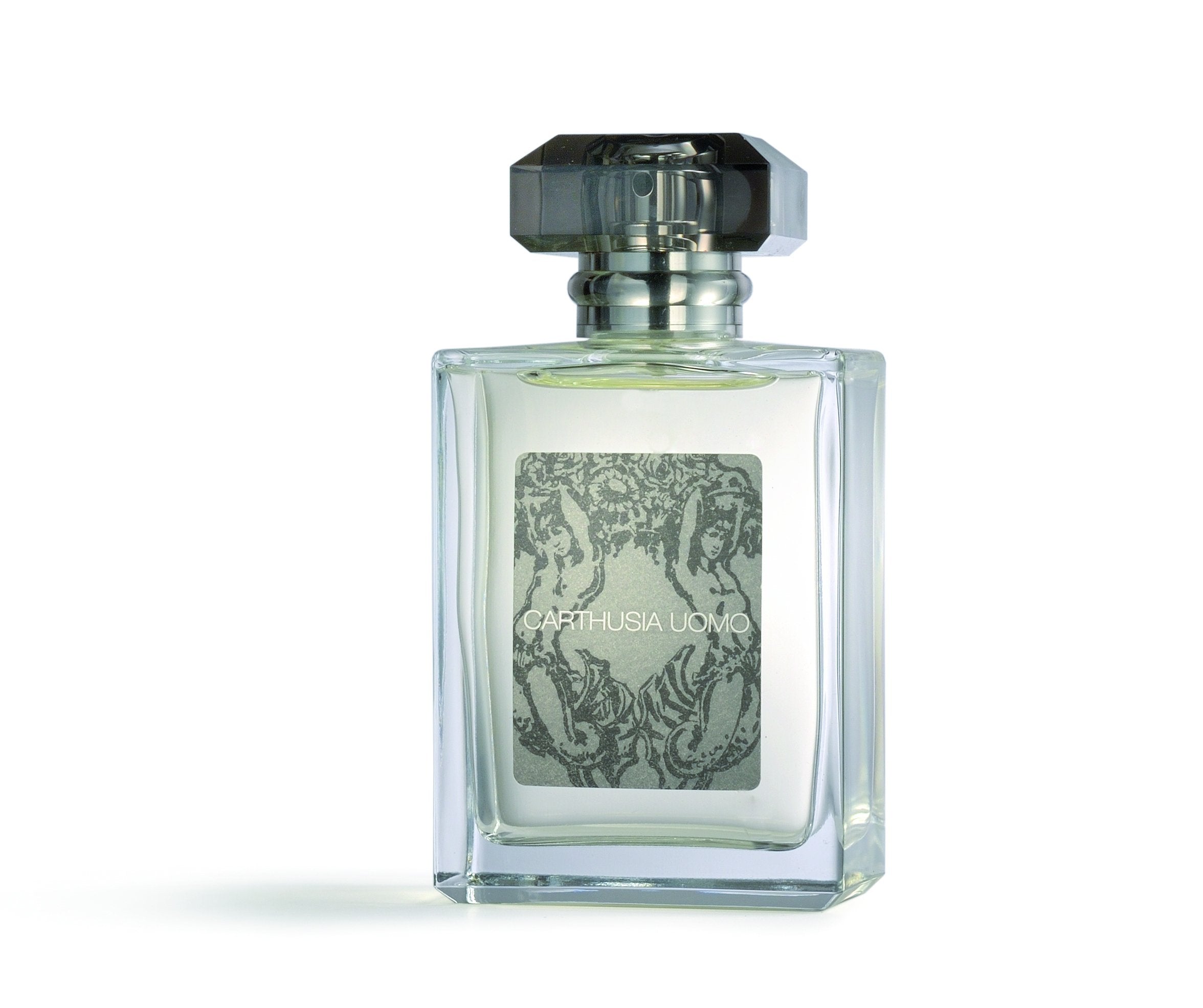 Carthusia Uomo eau de parfum bottle, refined scent for daily wear and confident moments.