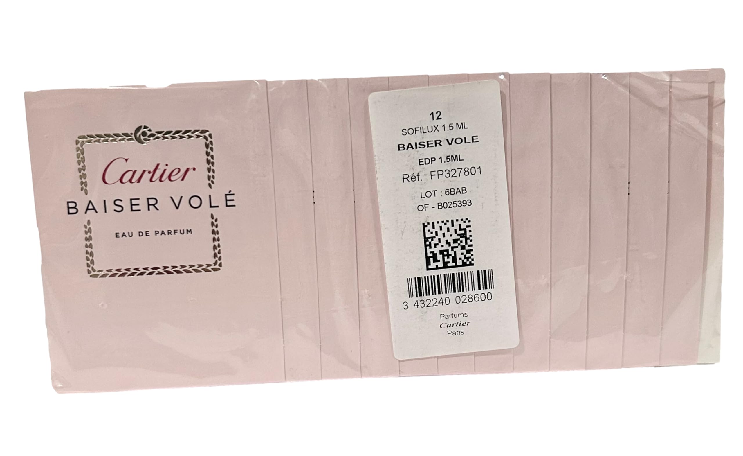Cartier Baiser Vole packaged miniatures ready for gifting.
