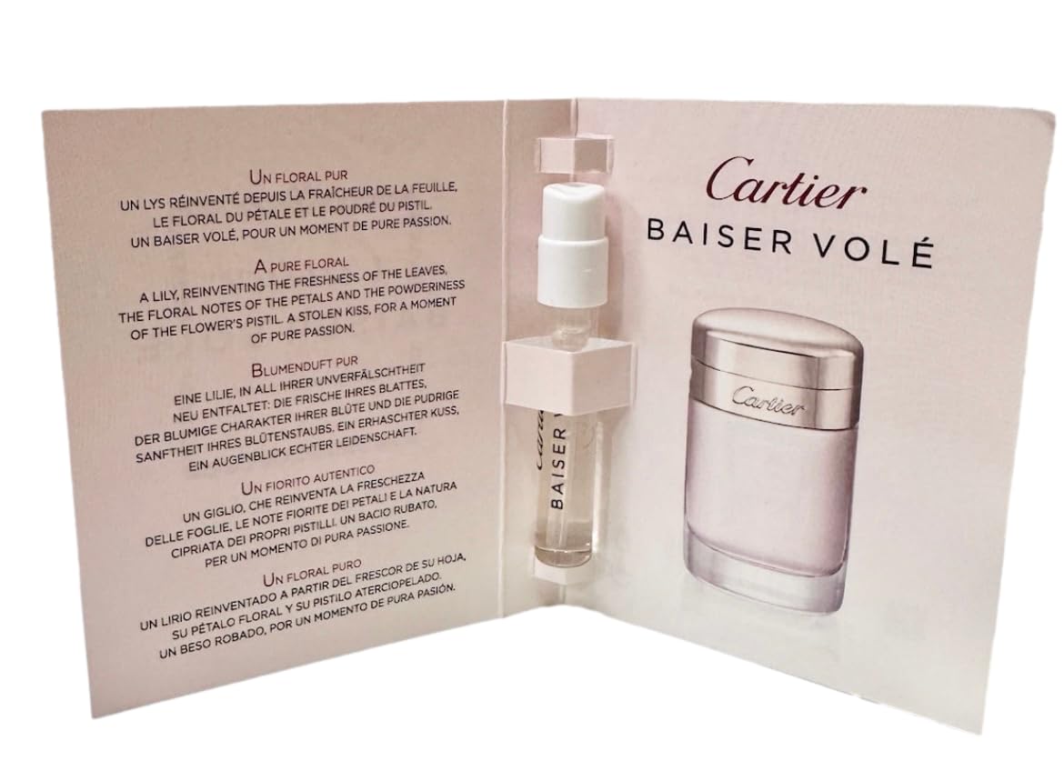 Cartier Baiser Vole travel-size samples perfect for trips.