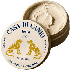 Casa Di Canio Terra Clay jar close-up showing matte hold