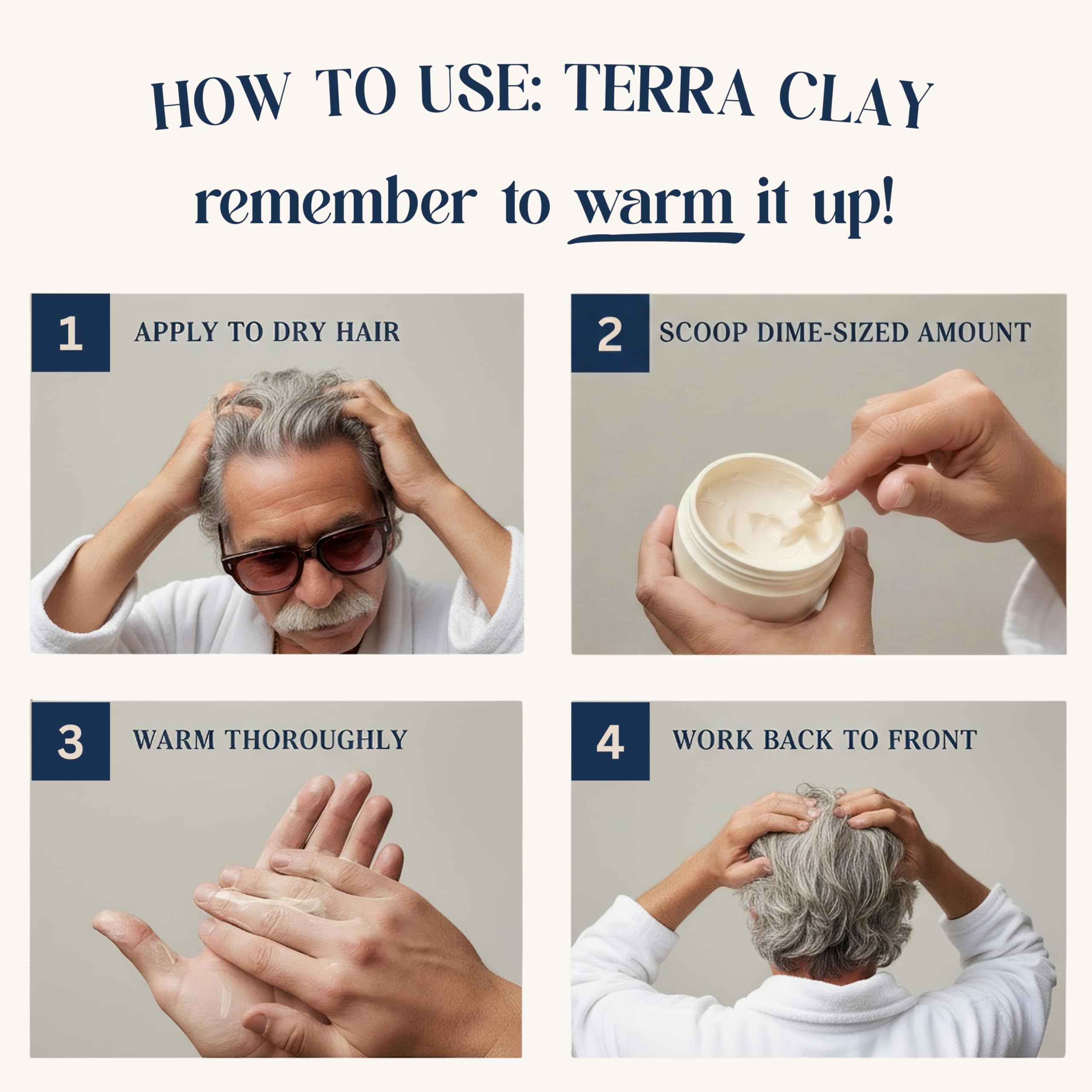 Close look at Terra Clay water-based formula