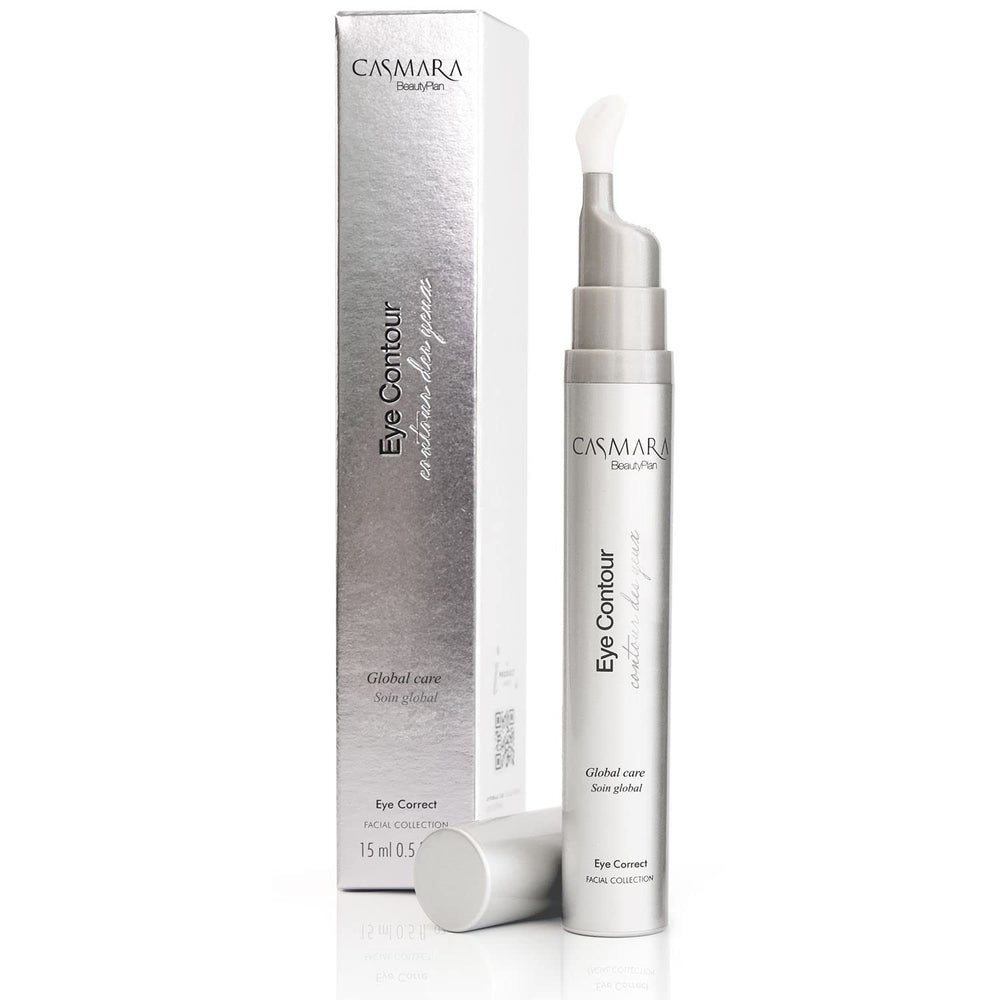 Casmara Eye Contour 15 ml bottle targets puffiness and dark circles