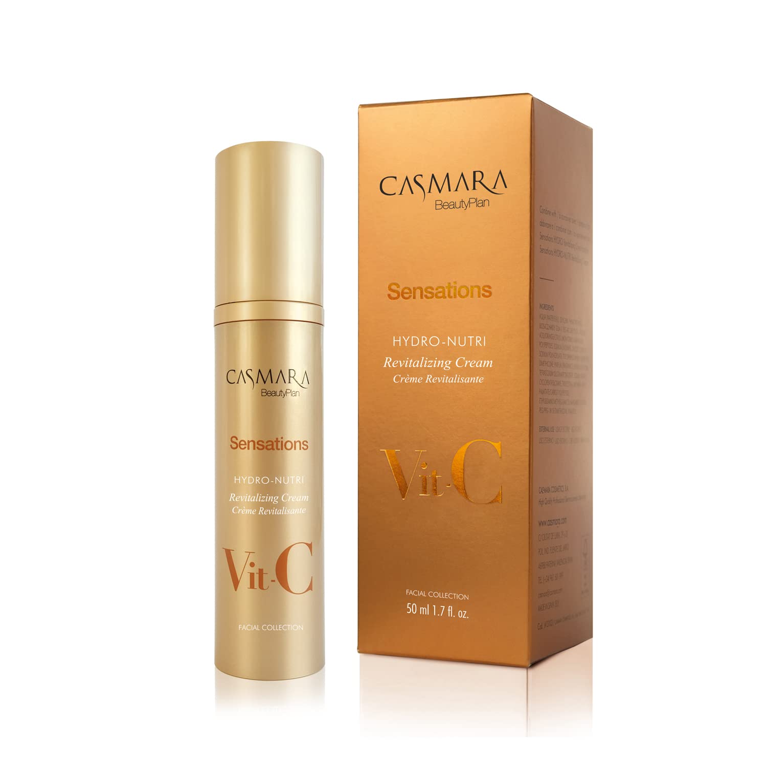 Casmara Sensations Hydro-Nutri Cream jar close-up highlighting rich hydration for revitalization.