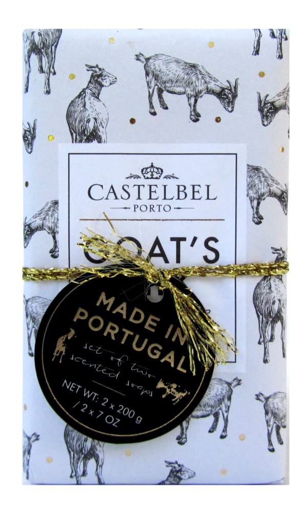 Castelbel Porto Goat's Milk gift set with two scented soaps for luxurious bath routines.