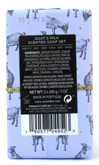 Castelbel Porto Goat's Milk soap bar closeup highlighting creamy lather and hydration.