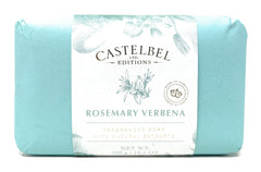 Castelbel Rosemary Verbena soap bar, close-up view, luxurious lather and uplifting fragrance.