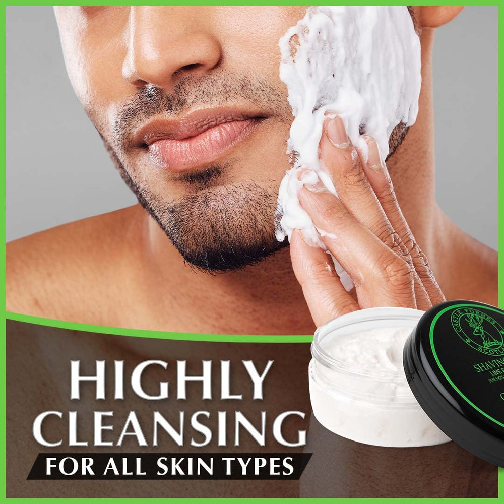 Castle Forbes Lime Shaving Cream brush application demonstrates optimal delivery.