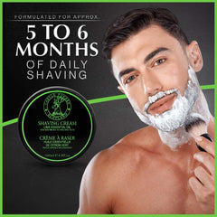 Castle Forbes Lime Shaving Cream lather forming a thick cushion for a comfortable shave.