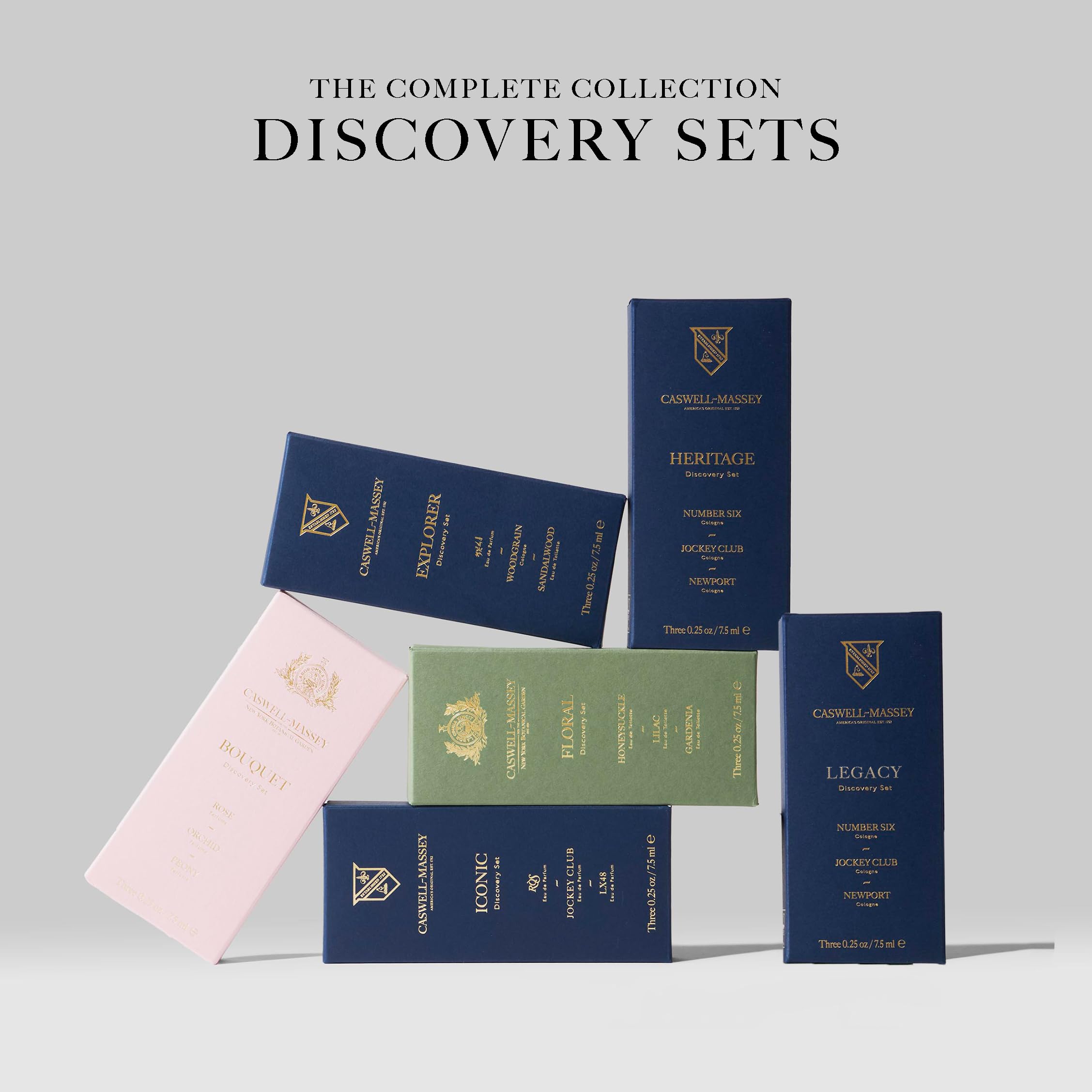 Caswell-Massey Brand Logo and classic woodgrain packaging conveying heritage