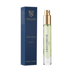 Caswell-Massey Greenbriar bottle front showing classic barbershop-inspired scent