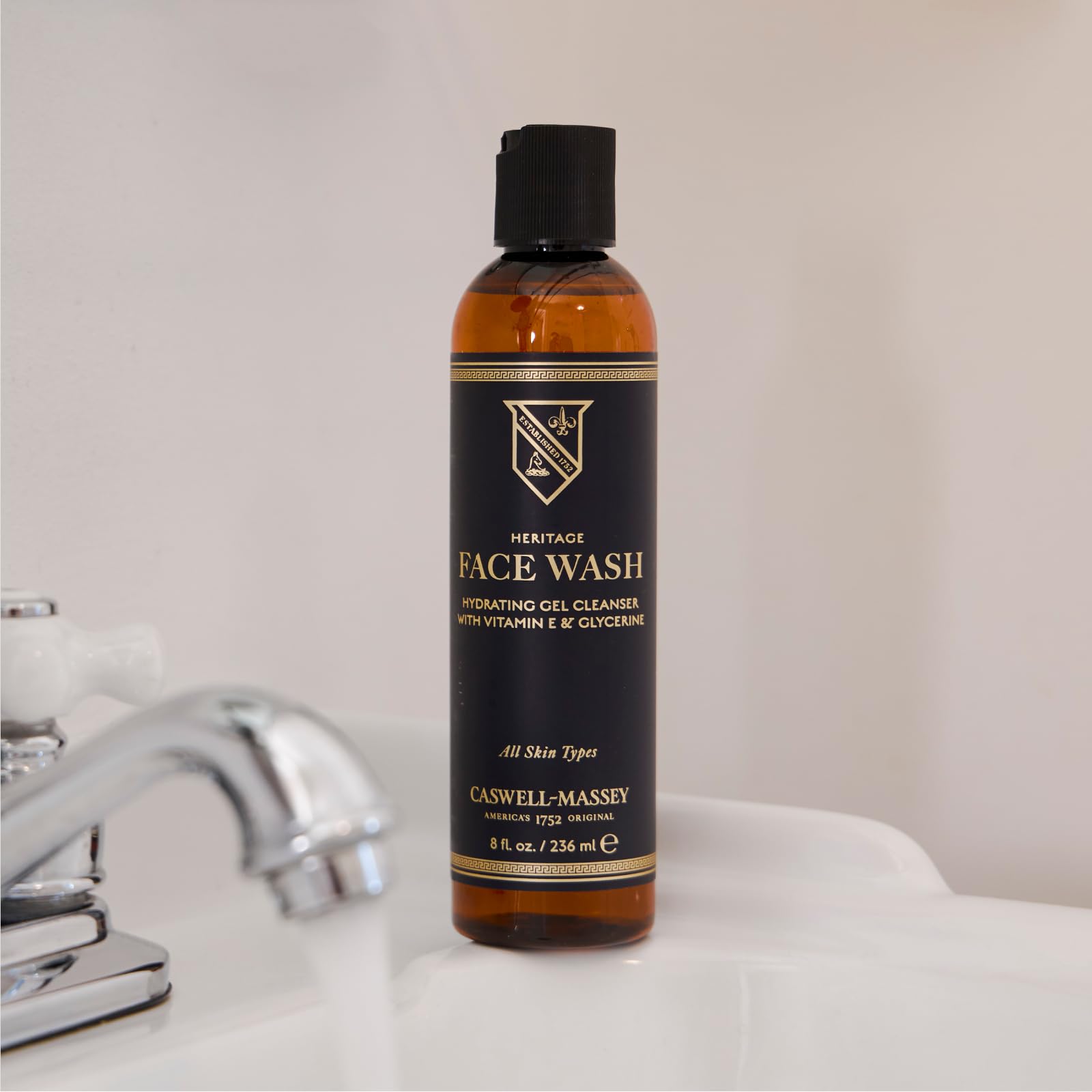 Caswell-Massey Heritage Face Wash Gel close-up texture showing gentle cleanse