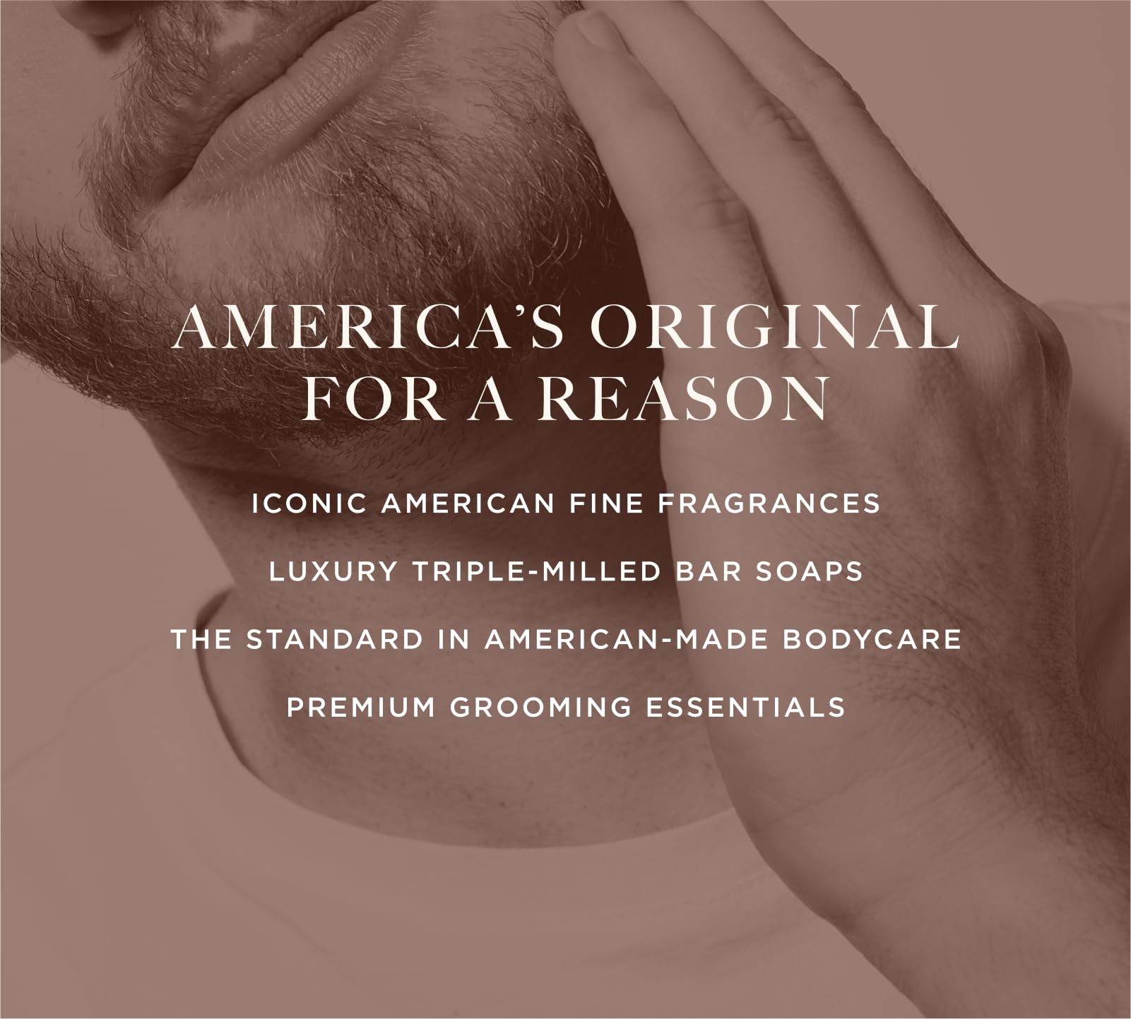Caswell-Massey Heritage packaging highlights American craftsmanship since 1752.