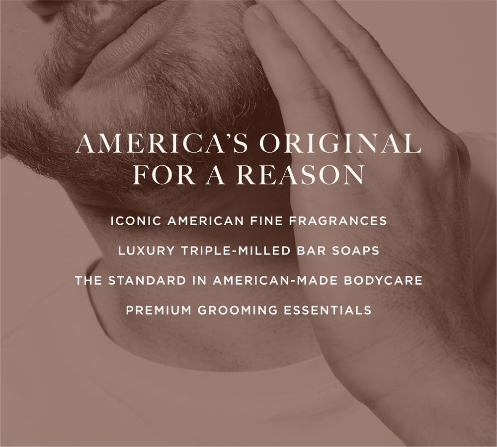 Caswell-Massey Heritage packaging highlights American craftsmanship since 1752.