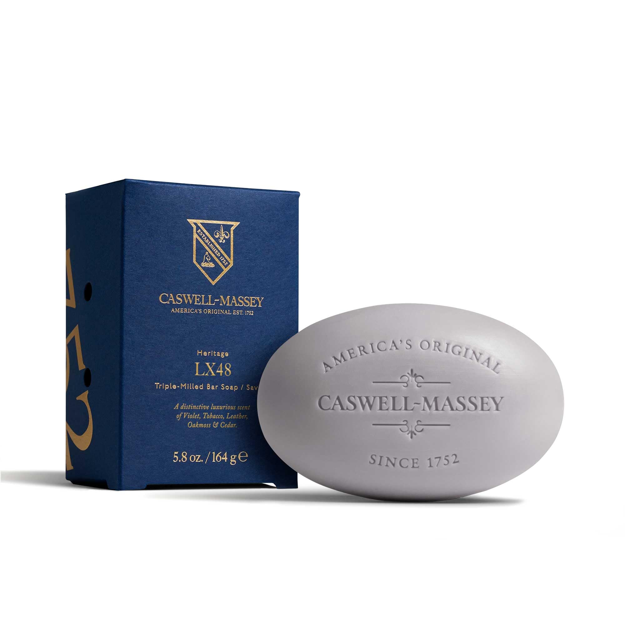 Caswell-Massey LX48 bar soap scent profile for confident grooming.