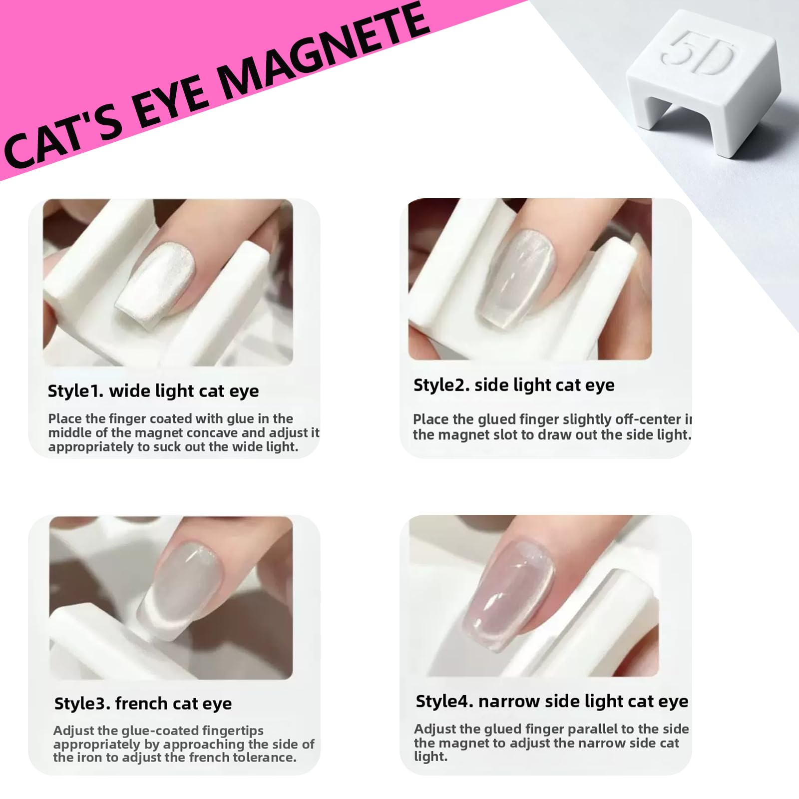 cat-eye-magnet-set travel-ready design fits in any manicure kit.