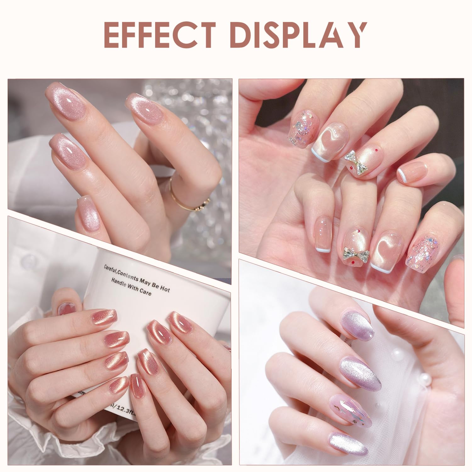3-in-1 Cat Eye Nail Magnet usage with compatible gel polish for best results.