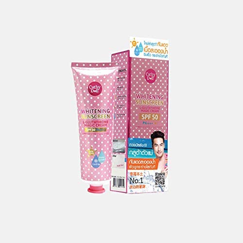 Cathy Doll L-Glutathione Magic Cream massaged onto skin