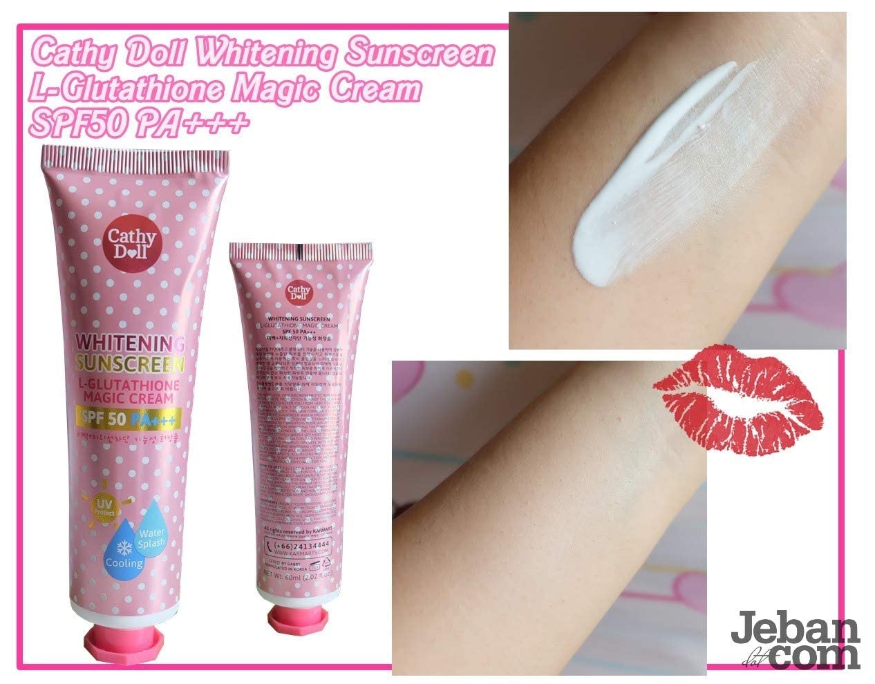 Cathy Doll L-Glutathione Magic Cream on skin for even body tone