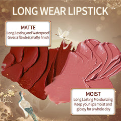 Catkin Moist Lipstick matte finish delivers bold color with staying power