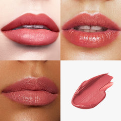 Catkin Moist Lipstick swatch in nude showing rich color and smooth glide