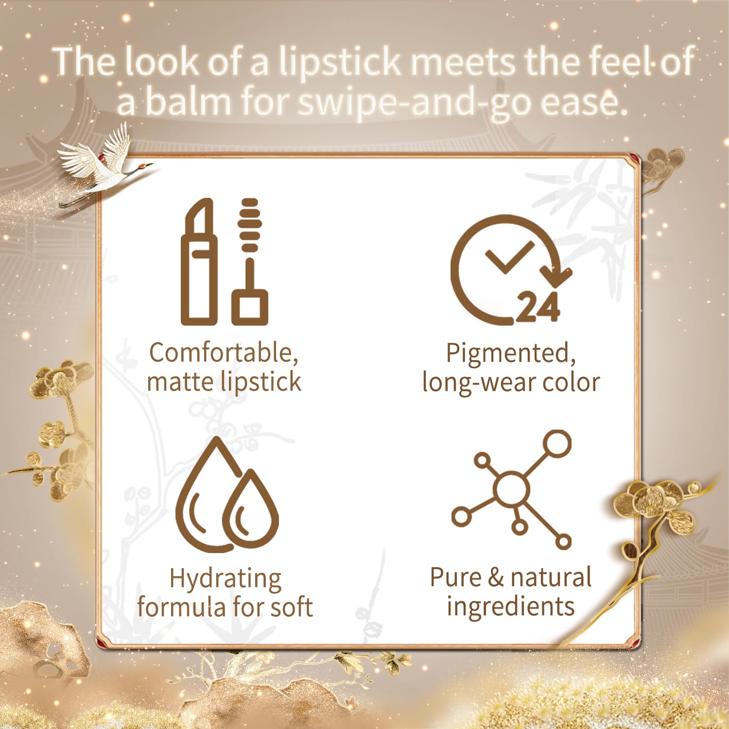 Catkin Moist Lipstick waterproof and smudge-proof formula for defined lips