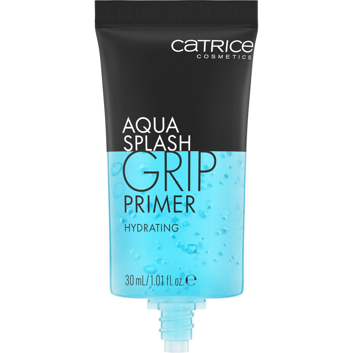 Catrice Aqua Splash Grip Primer bottle application showing long-lasting makeup grip