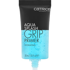 Catrice Aqua Splash Grip Primer bottle application showing long-lasting makeup grip