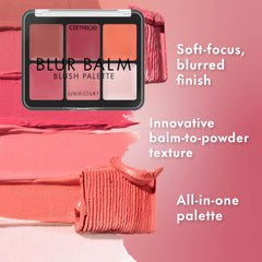 Catrice Blur Balm Palette blush shades swatches for seamless sculpting and a natural glow
