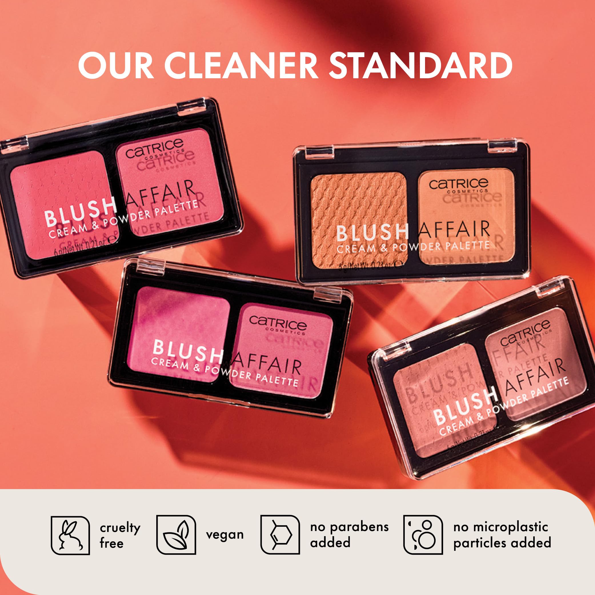 Catrice Blush Affair cream blush application on cheeks for bold color
