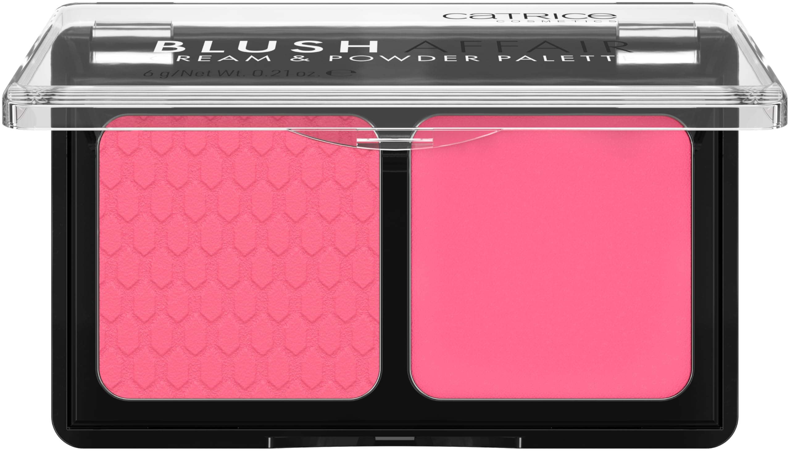 Catrice Blush Affair Powder blush swatch provides a soft matte finish with lasting color.