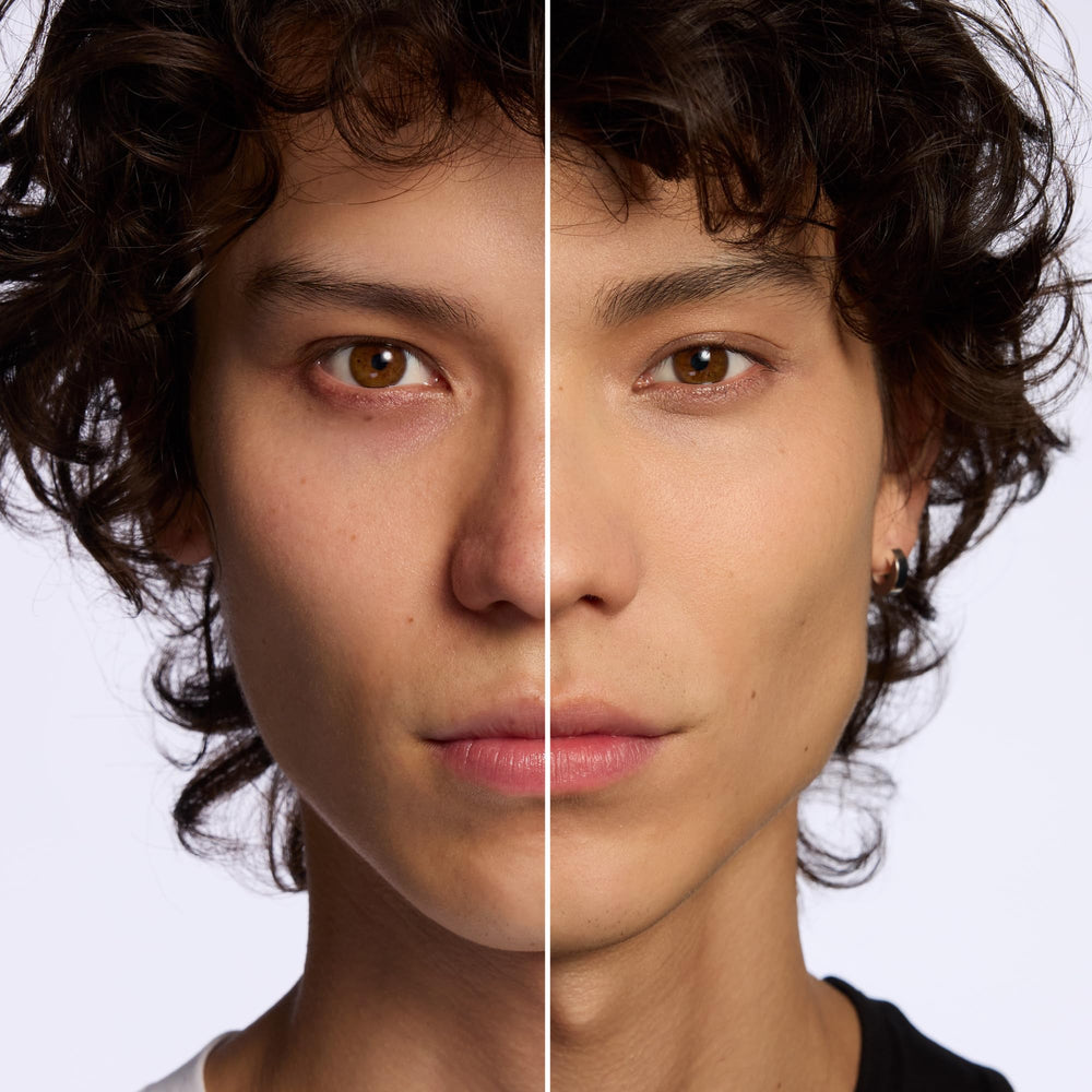Face application balances shine for lasting wear