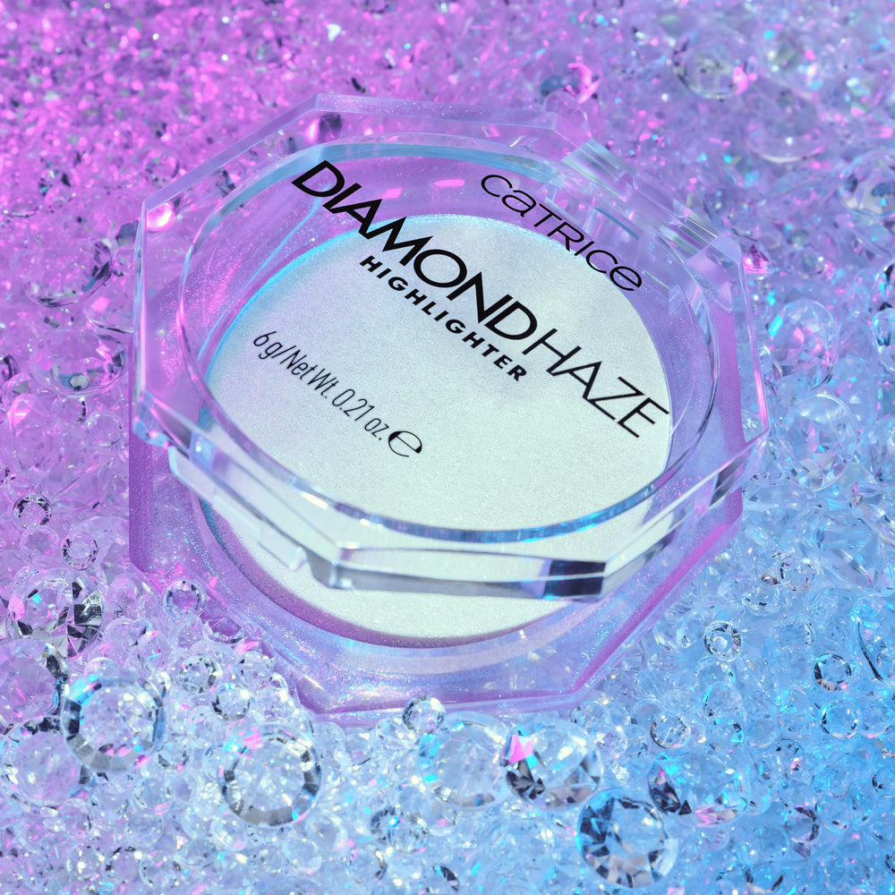 Catrice Diamond Haze Highlighter compact packaging enables quick on‑the‑go touch-ups