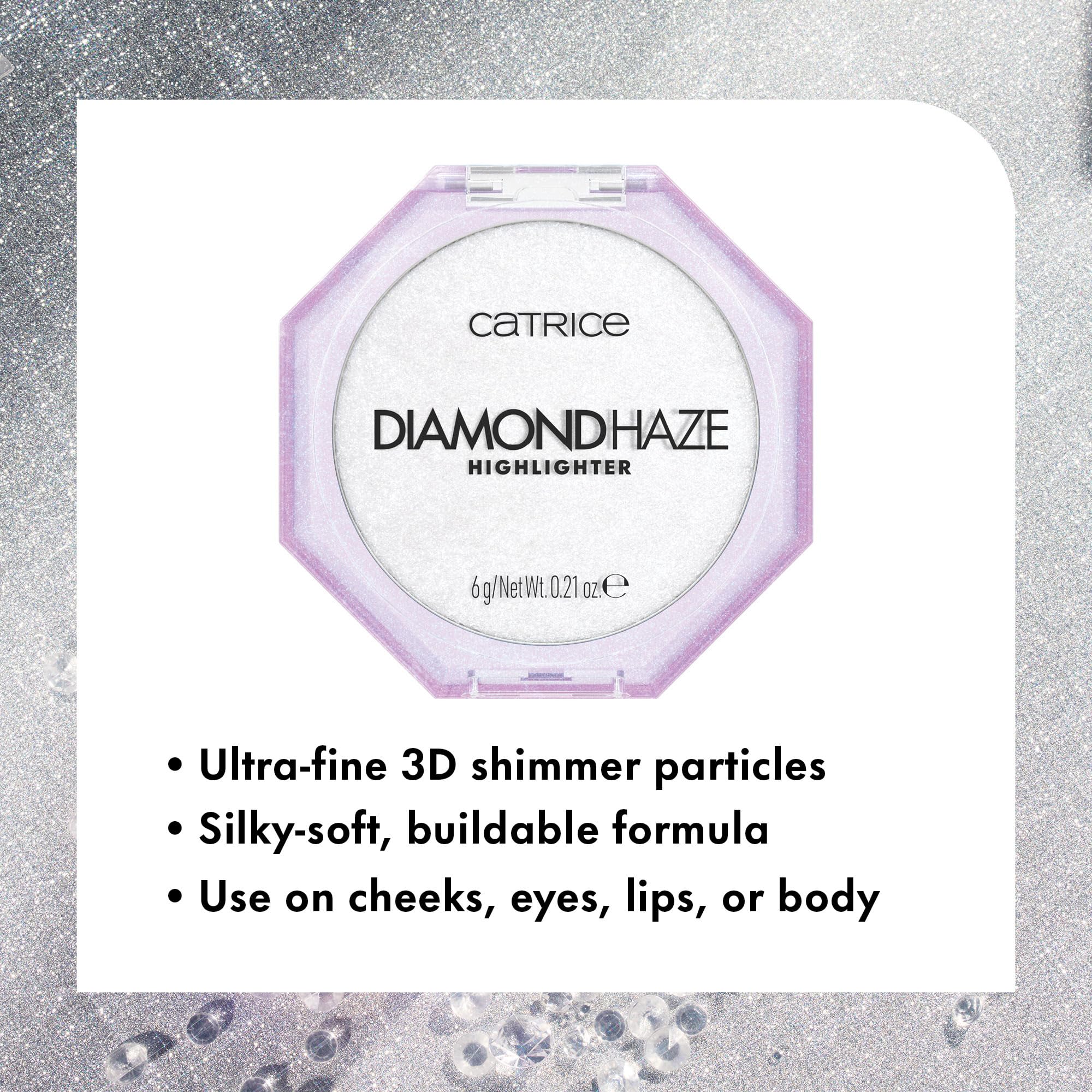 Catrice Diamond Haze Highlighter eyelids adds subtle to bold shine