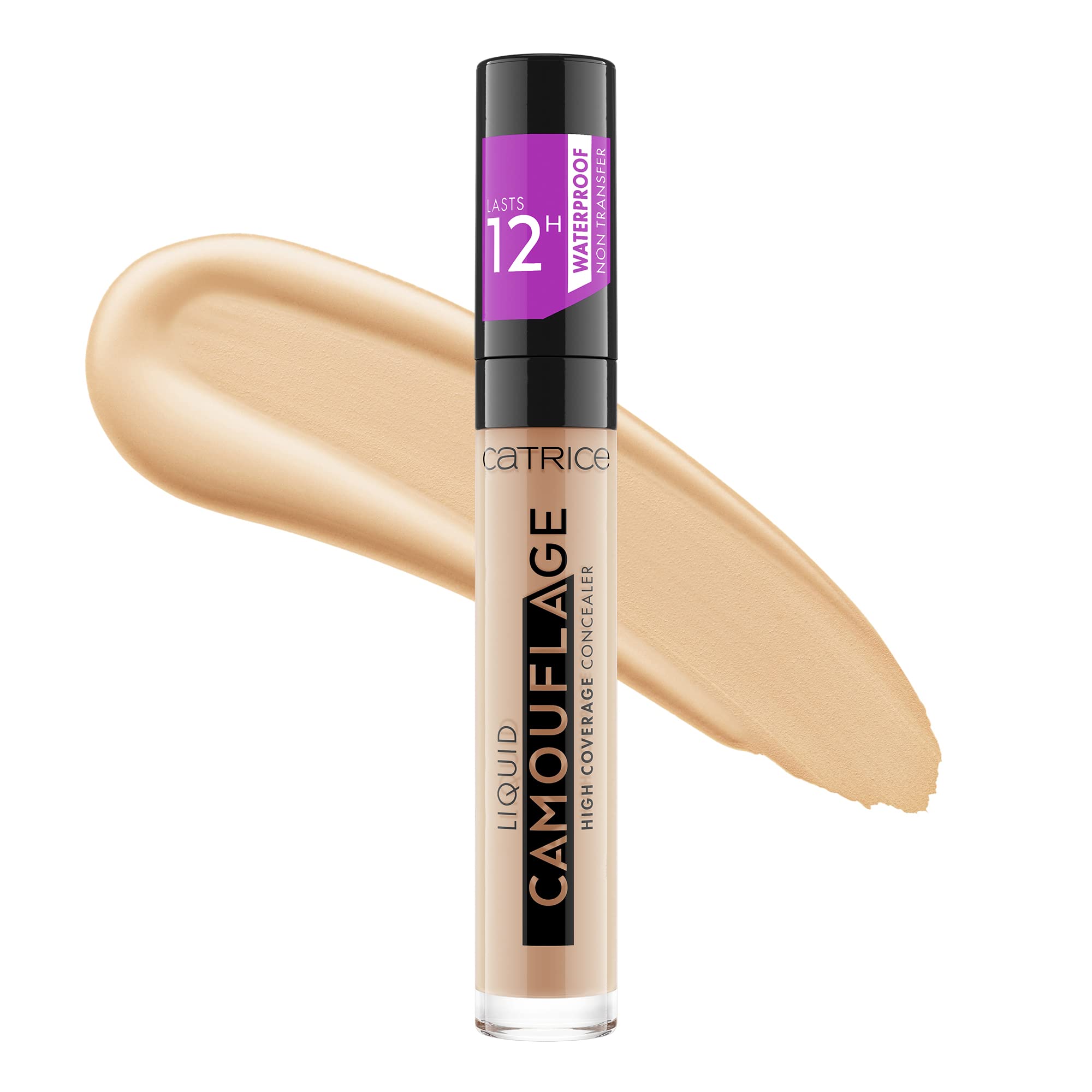 Catrice Liquid Camouflage concealer bottle close-up showing high coverage.