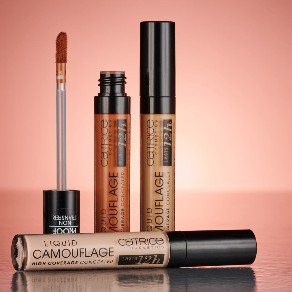 Catrice Liquid Camouflage under-eye area demonstrates brightening effect.