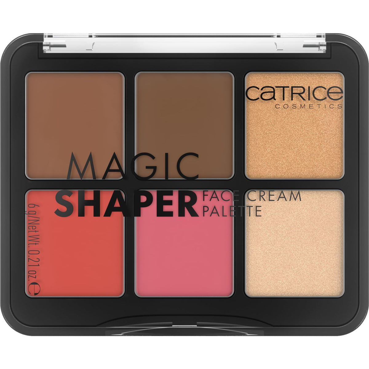 Catrice Magic Shaper Face Cream Palette closed view for portable color options.