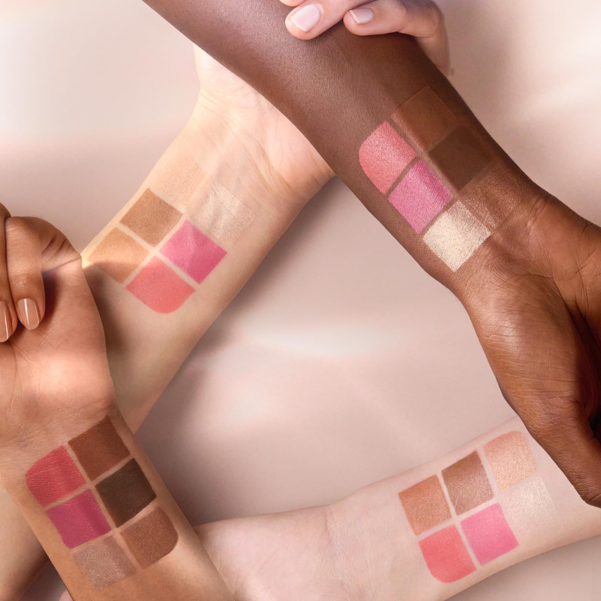 Catrice Magic Shaper Face Cream Palette swatch on arm shows buildable color payoff.