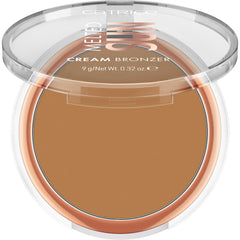 Catrice Melted Sun Cream Bronzer packaging swatch showing natural glow.