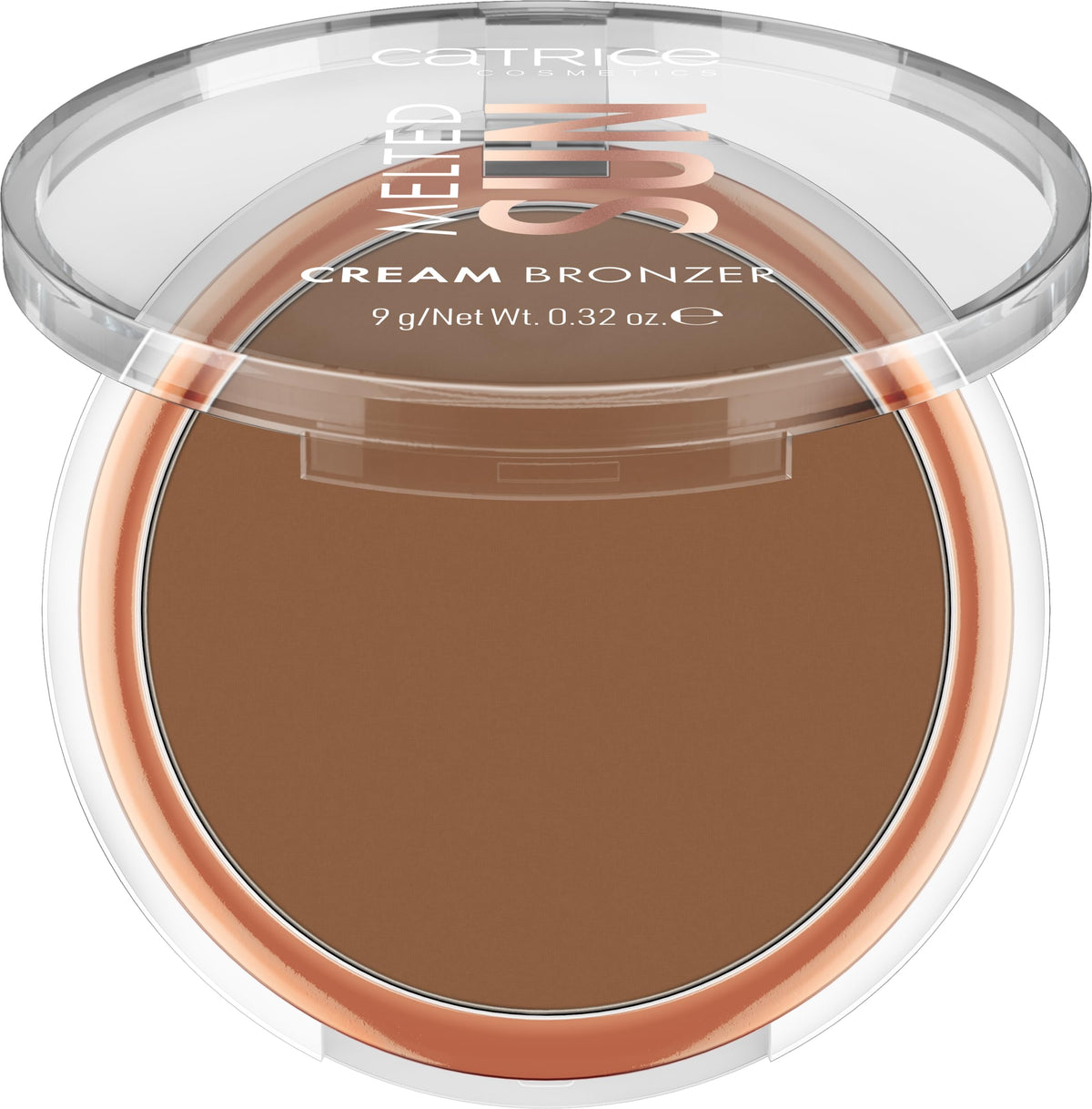 Catrice Melted Sun Cream Bronzer packaging highlights vegan and cruelty-free promise.