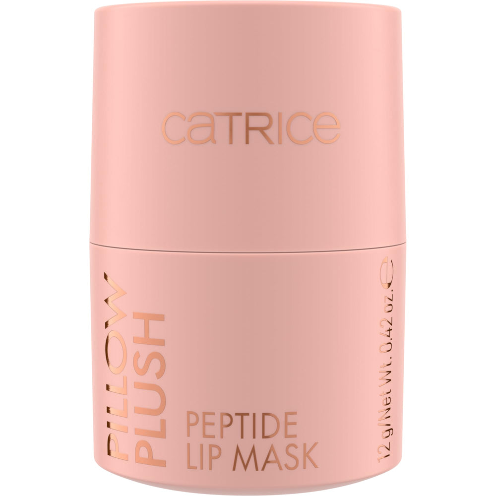 Catrice peptide lip mask provides silky balm texture for smooth lips.