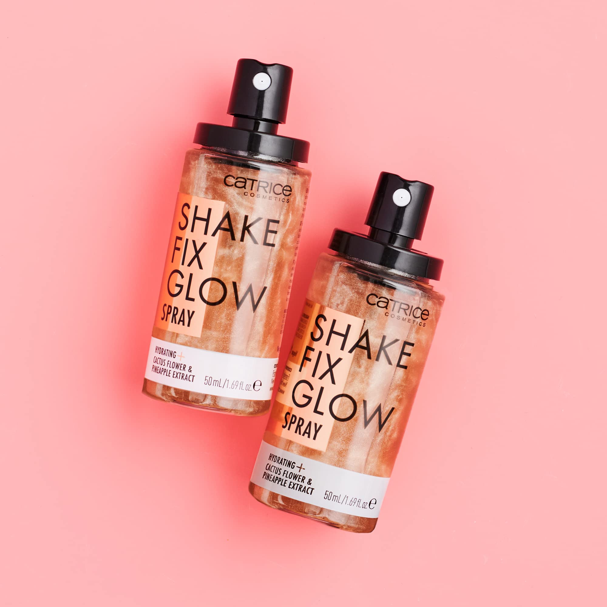 Catrice Shake Fix Glow Spray travel packaging ready for on the go.