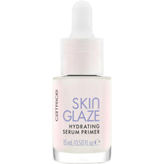Catrice Skin Glaze Hydrating Serum Primer bottle application for radiant base.