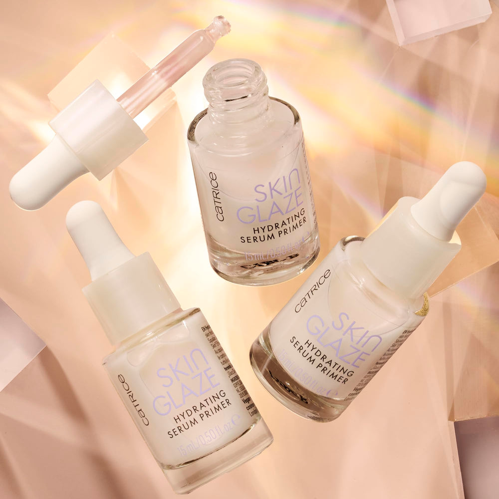 Catrice Skin Glaze Hydrating Serum Primer made in Italy for smooth, radiant skin.