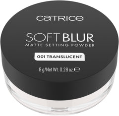 Catrice Soft Blur powder ultra-fine texture for weightless all-day setting.
