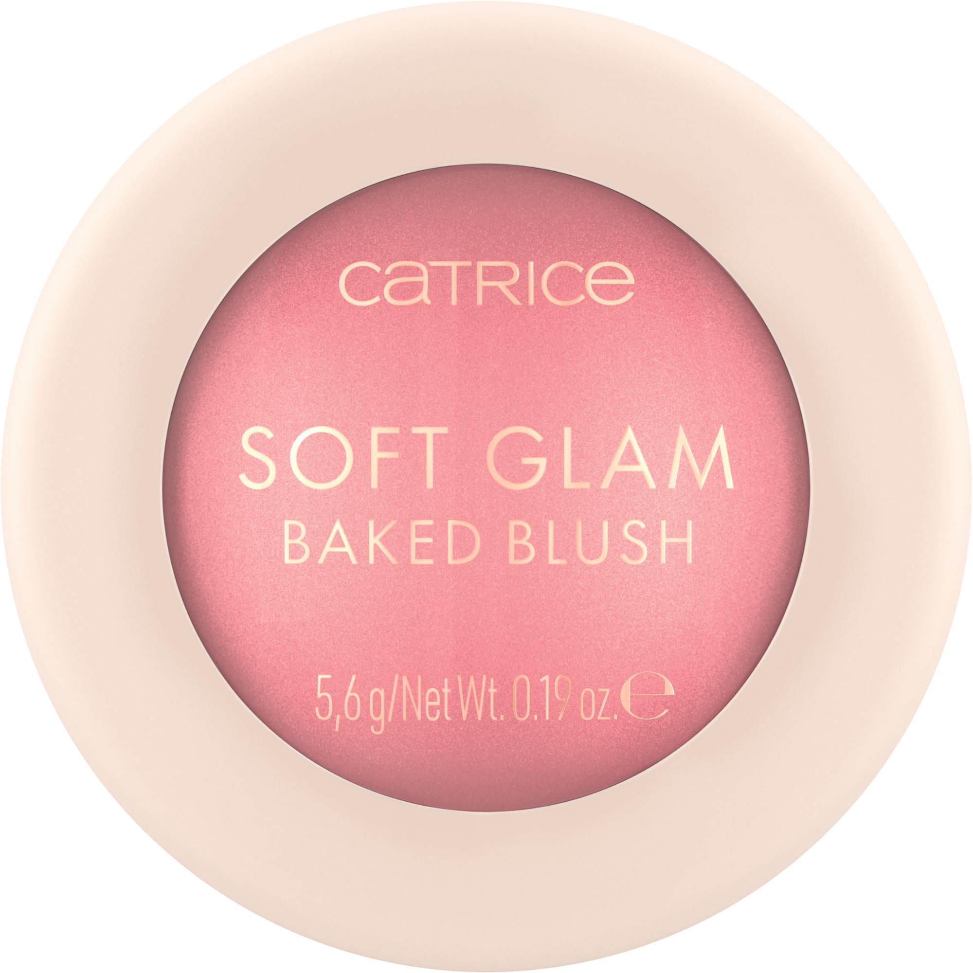 Catrice Soft Glam Baked Blush Midnight Berry swirl reveals luminous rosy glow